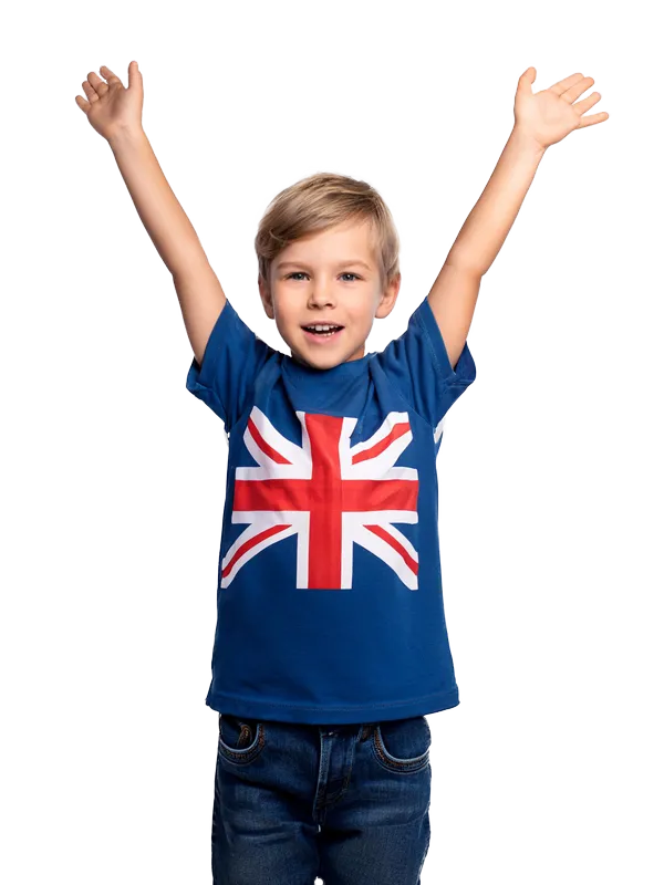 bimbo felice di imparare l'inglese a scuola